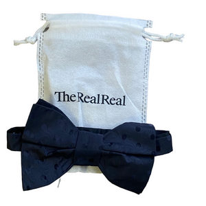 Lanvin Paris Polka Dot Bow Tie